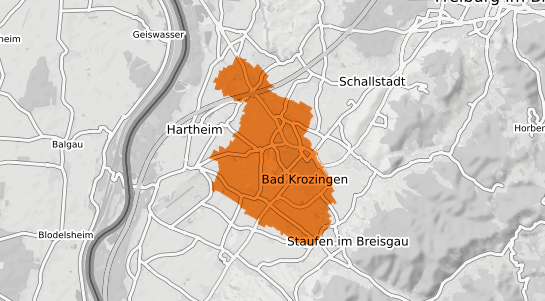 Mietspiegelkarte Bad Krozingen